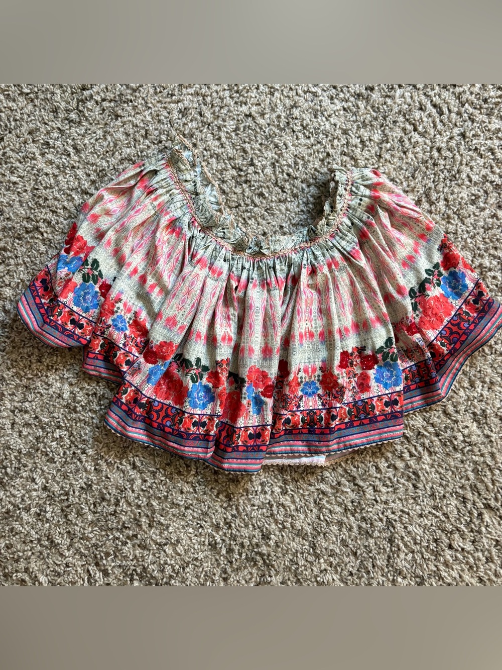 Womens Bhanuni Shirt Top Size Small Boho Colorful Anthropologie